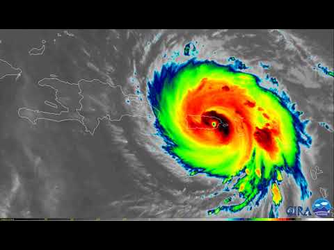 Hurricane Maria Infrared Satellite Imagery