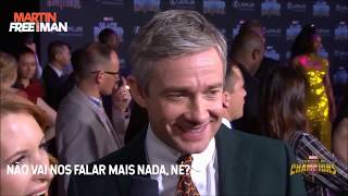 MARTIN FREEMAN at Marvel Studios "Black Panther World Premiere" Red Carpet
