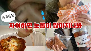 자취 시작하고 유난히 눈물이 많아진 대학생의 먹방 브이로그