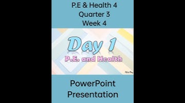 P.E & Health 4 Matatag Curriculum PowerPoint Presentation Quarter 3 Week 4 #grade4matatag #ppt