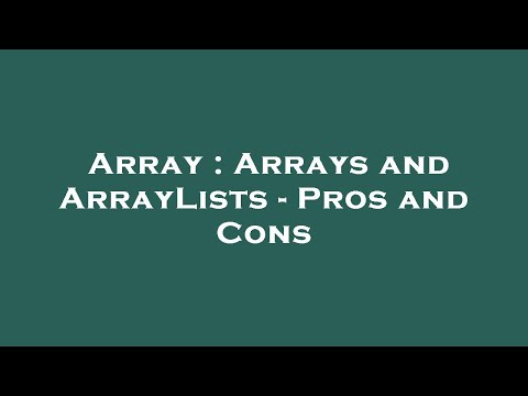 Array : Arrays