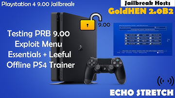 Testing PRB 9.00 Exploit Menu Essentials + Leeful Offline PS4 Trainer