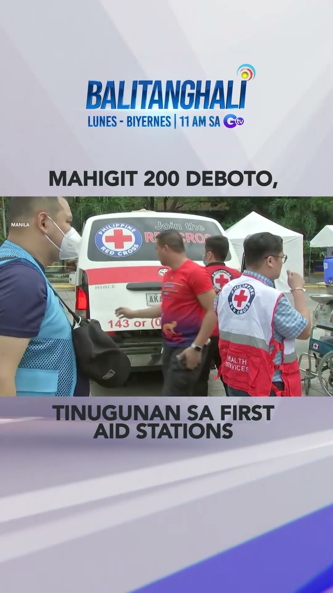 PH Red Cross: Mahigit 200 deboto sa Traslacion ng Poong Jesus Nazareno, ti... #shorts | Balitanghali