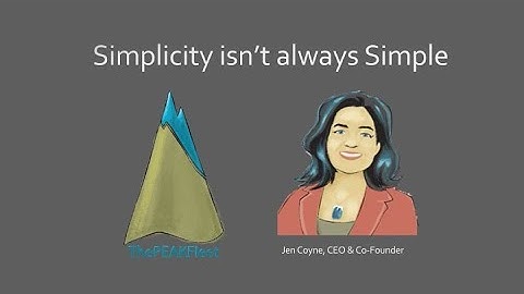 Simplicity isn