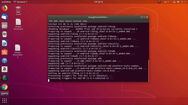 Android - Cài Android adb kết nối máy thật trên Ubuntu