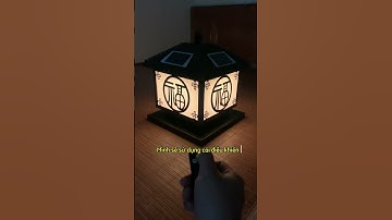 Đèn trụ cổng tường rào năng lượng Mặt Trời mới #hungdiensach#dennangluong#dienmattroi#chongset#quat