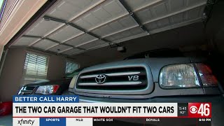 Local builder fixes two car garage the wouldn't fit two cars