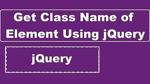 Get Class Name Using jQuery of Any Form Element