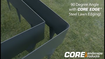 How to Create Corners (90 Degree Angle) with Steel Edging: CORE EDGE