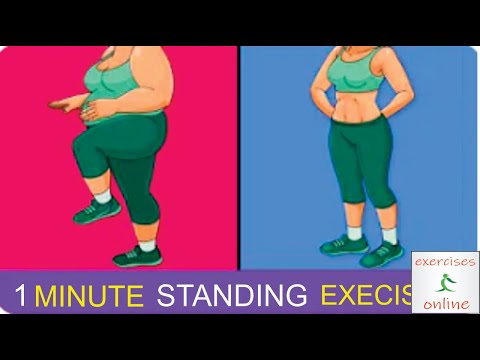 1 MIN STANDING EXERCISES  SIMPLE WEIGHT LOSS WORKOUT/1 წუთიანი დგომითი ვარჯიშები, წონის დაკლების მ
