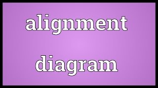 Alignment diagram Meaning