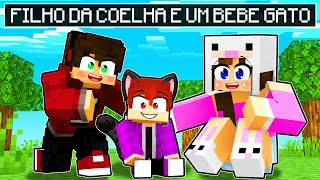 FILHO da COELHA é um BEBÊ GATO no Minecraft !