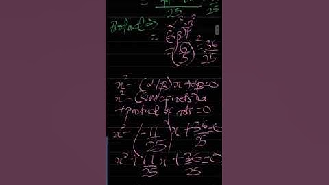 Unlocking Symmetry: Finding a Quadratic Equation from Given Roots!