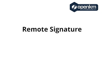 OpenKM - Remote Signature