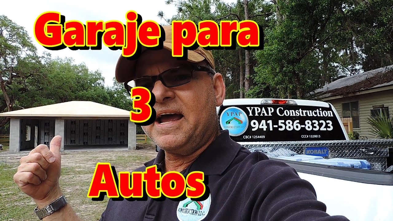 Construyendo garaje para tres autos - YouTube