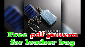 free pdf pattern and  how make this leather key case ** part two**
