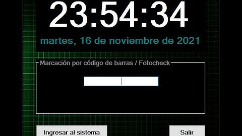 Sistema control de asistencia del personal (VISUAL BASIC .NET)