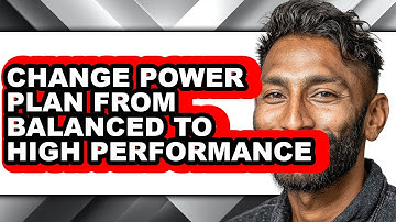 How to Change Power Plan from Balanced to High Performance (easy Method)