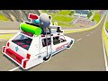 Which Automation Mod Can Fly The Furthest On Car Jump Arena? PART 28 - BeamNG Drive Mods