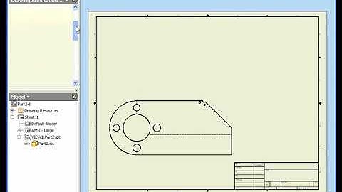 41 Center Marks Lines - Autodesk Inventor Tutorial - Drawing
