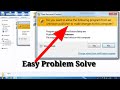 Do you want to allow the following  program in windows pc 10 87 problem