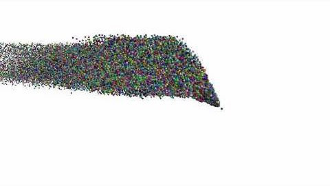 100k Particle system using Python OpenGL