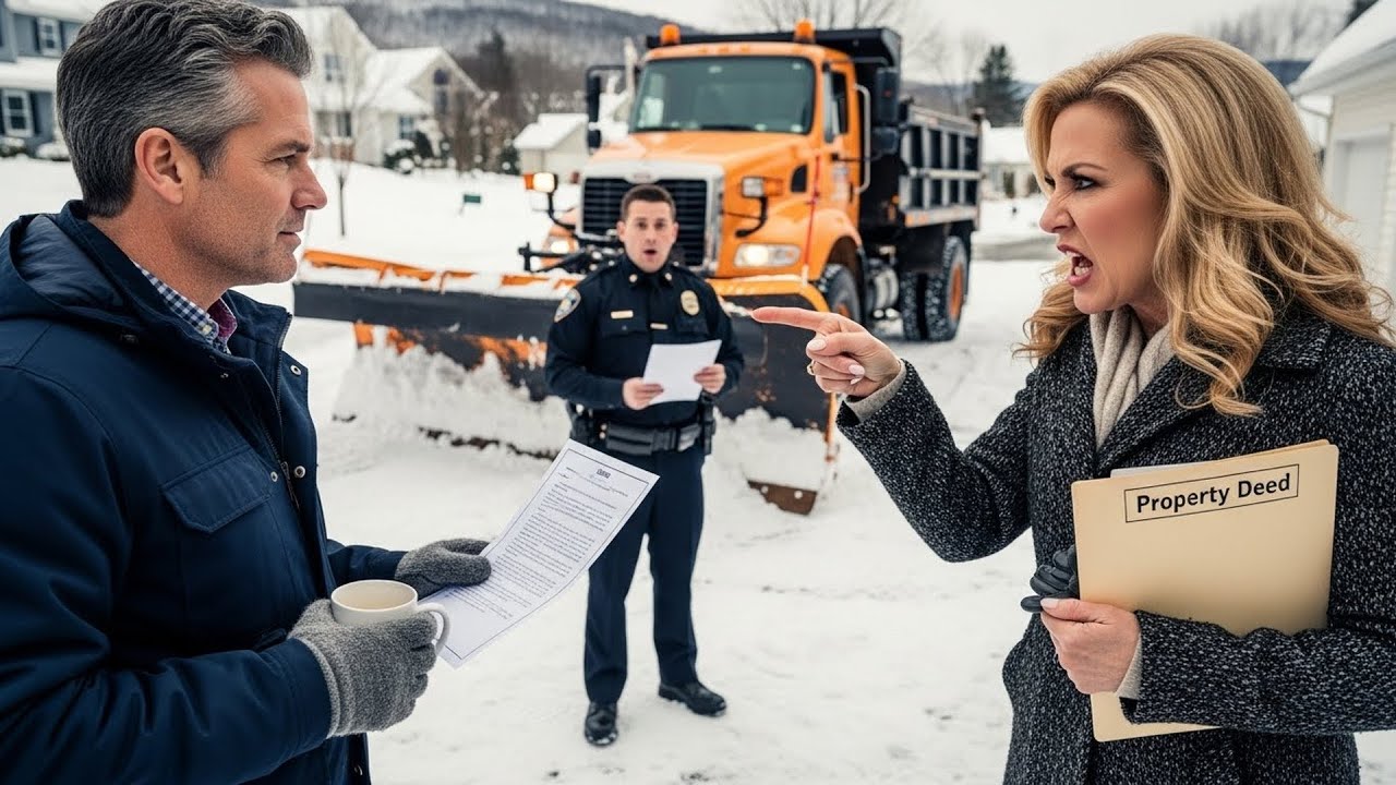 HOA Called Cops When My Snowplow Blocked Their View, Officer Left When He Saw My Deed