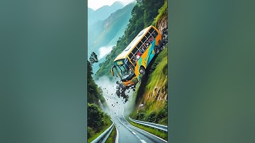 The bus gets into an accident but the monkeys save everyone