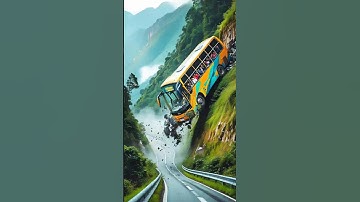 The bus gets into an accident but the monkeys save everyone