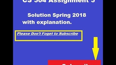cs304 assignment 3 solution spring 2018