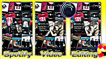 💥 spotify Lyrics video editing alight motion | new trending spotify edit In Marathi