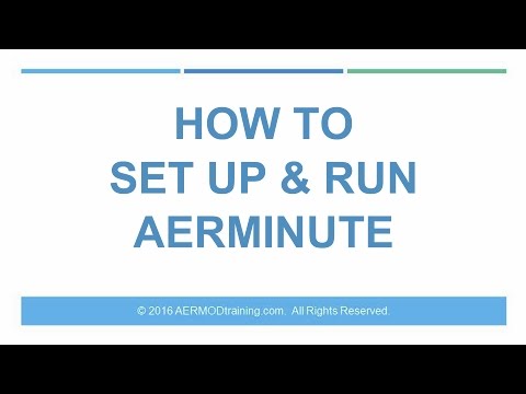 How to Set Up & Run AERMINUTE | AERMOD Training