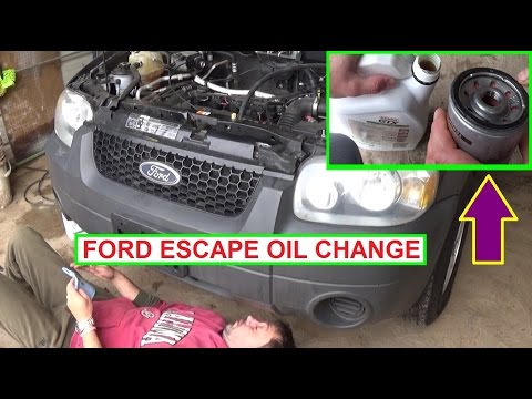Ford Escape 2 3 Oil Change How To Change The Engine Oil On