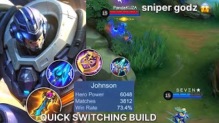 THE POWER OF SWITCHING ITEMS (Johnson Magic Burst Damage) | WORTHY ENEMY ~ Mobile Legends: Bang Bang