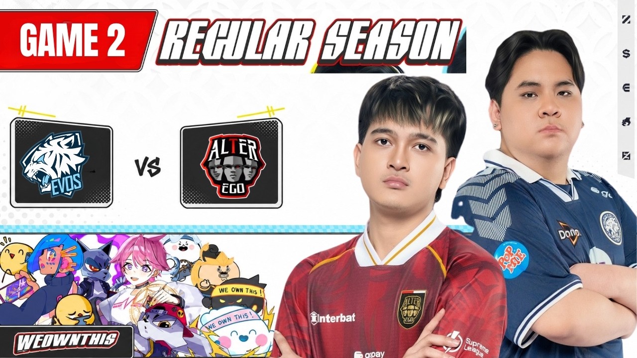EVOS vs ALTER EGO - GAME 3 | MPL ID S17 REGULAR SEASON #MPLIDS17 # ...