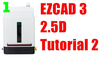 Tutorial EZCAD3 2.5D Mini Enclosed Fiber Laser Engraving Machine | How to start mini cover machine