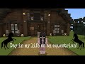 DAY IN MY LIFE AS AN EQUESTRIAN + 2 New animals! | Minecraft Realistic Roleplay 🐴💕