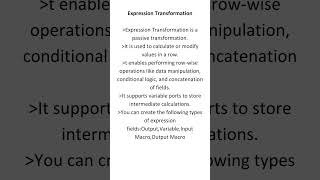 Expression Transformation in informatica cloud 2025#informaticaiics #etl #iics #easy#interviews