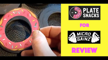 Plate Snacks for Micro Gainz Review - Fractional Weight Plates Decals Stickers