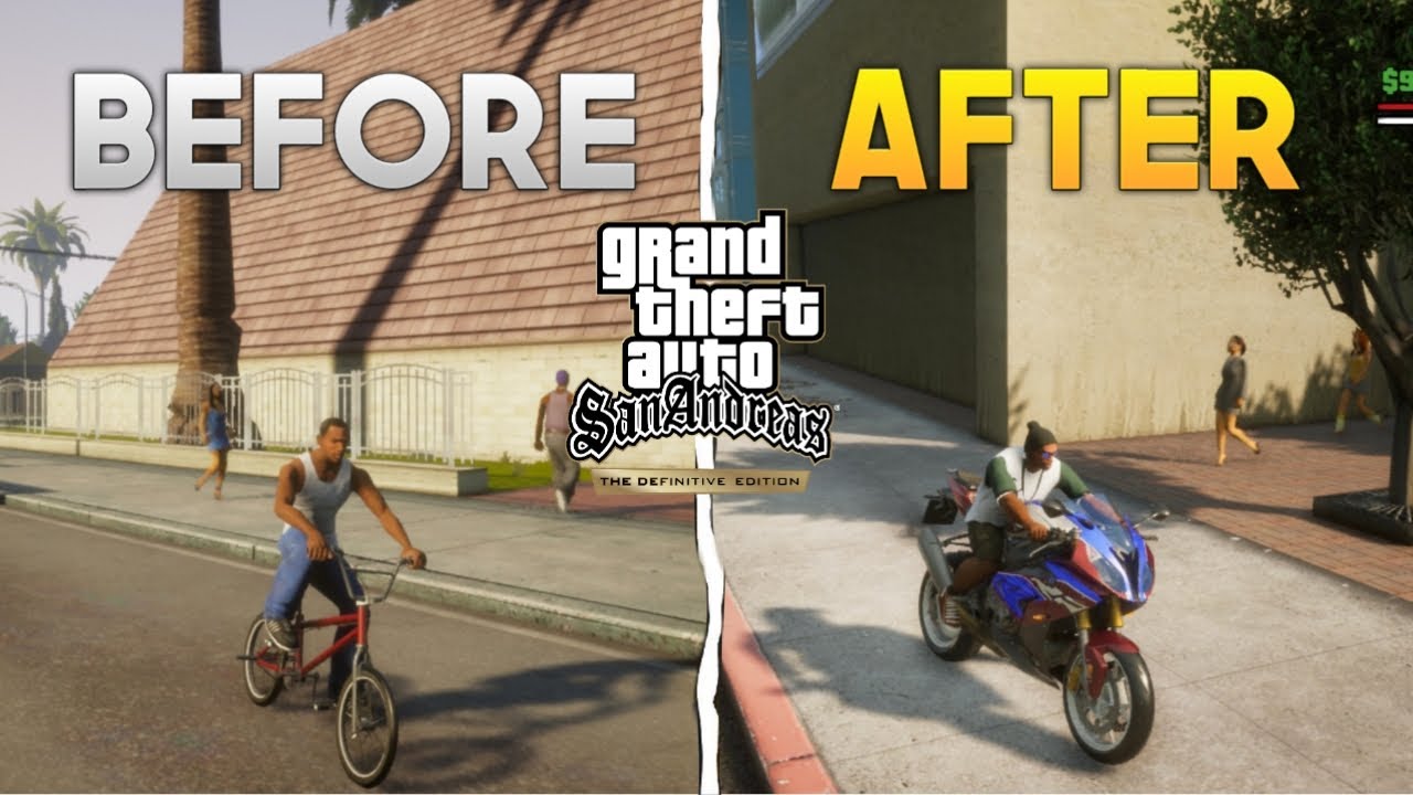 I Remastered 😱 GTA San Andreas Definitive Edition Android 🔥 (With Mods ...