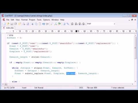 PHP Tutorial # 57 Creating a Find and Replace Application Part 4