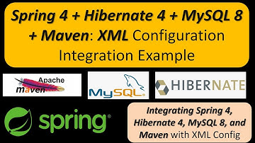 Spring 4 + Hibernate 4 + MySQL 8 + Maven: XML Configuration Integration Example | Spring Tutorial