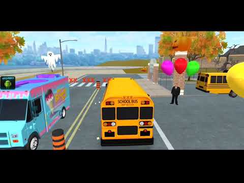 School Bus Simulator Game #6 - City Drive Simulator - Android Gameplay