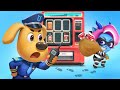 The Yogurt Thief Safety Tips Detective Cartoon Police Chase Sheriff Labrador 