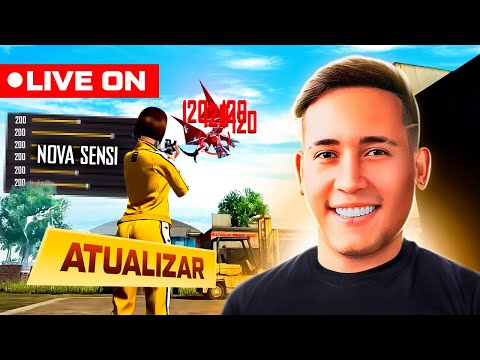 💙 LEVEL UP AO VIVO 💙 TESTANDO A NOVA ATUALIZAÇÃO !! FREE FIRE MOBILE 💙