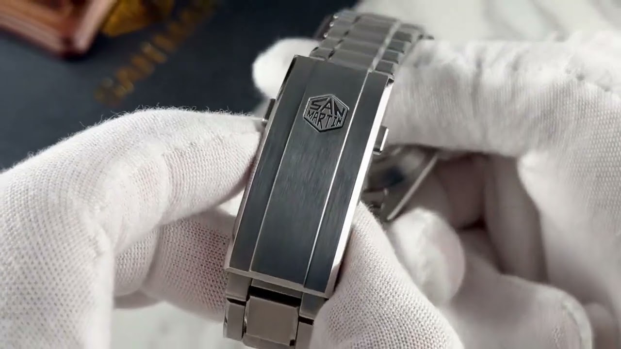 San Martin 39mm SN0144 "JianZhan" Gada Watch Miyota 9015 Original Design Chinese Style Dress Men