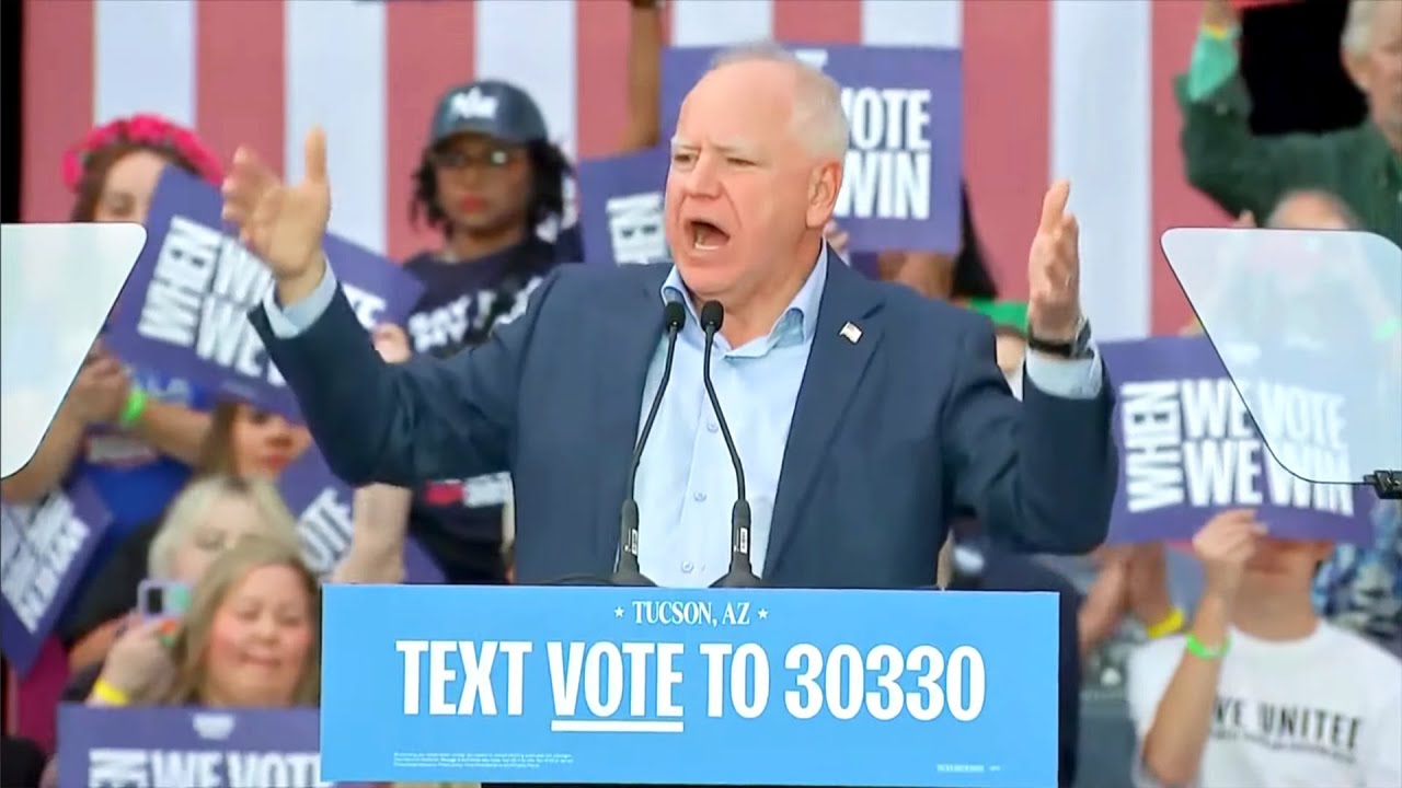 Tim Walz brutalizes Trump: He can't open a truck door!