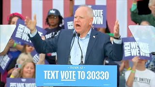 Tim Walz brutalizes Trump: He can't open a truck door!