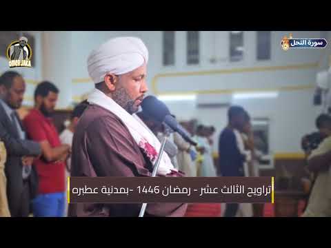 ايات من سورة النحل تراويح اليوم الثالث عشر 1446 شيخ الزين محمد احمد