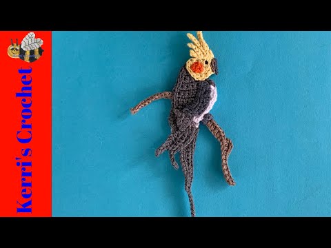 Crochet Cockatiel Tutorial – Crochet Applique Tutorial
